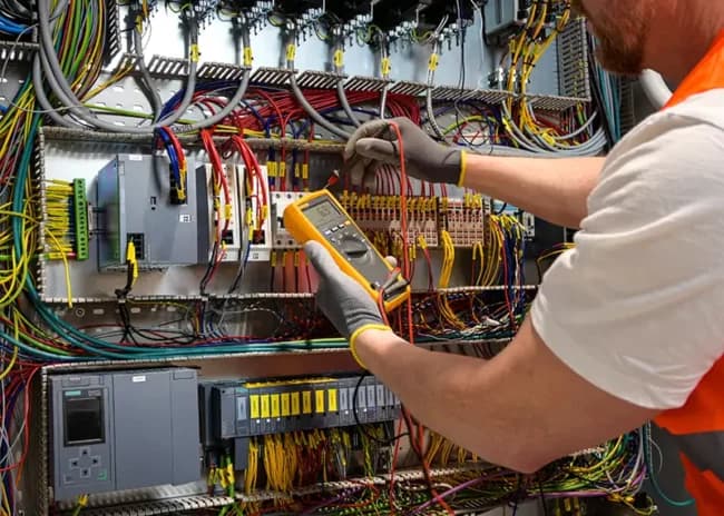 Electrical craftsmanship on site